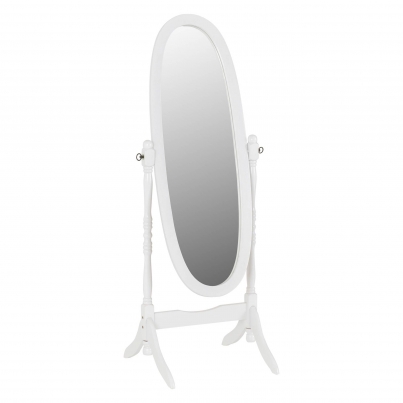 contessa white stand mirror