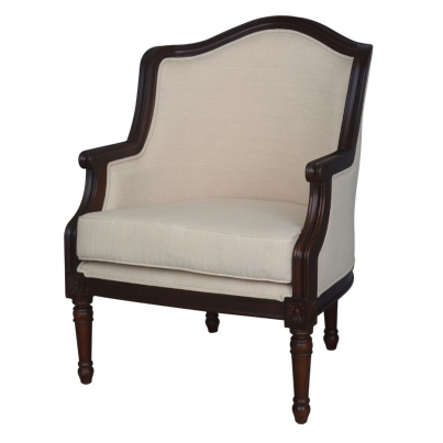 armchair with round top black