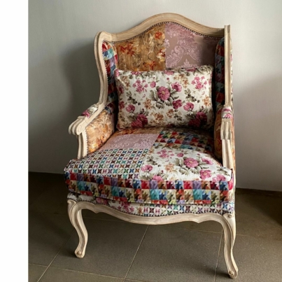 patchwork armchair