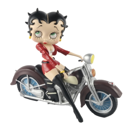 Betty boop on motorbike