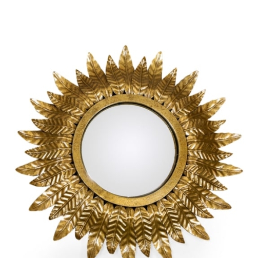 ET355 Small Gold Leaf Mirror